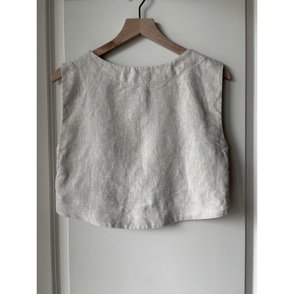 Posse 100% Linen Size XXS Martina Cropped Women’s Shirt - Picture 5 of 5